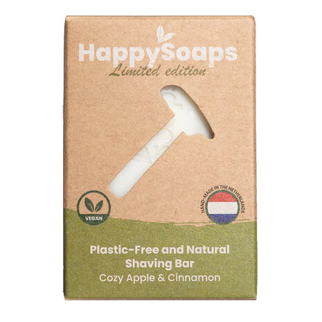 HappySoaps Happysoaps - limited edition shaving bar - cozy apple & cinnamon HappySoaps Happysoaps - limited edition shaving bar - cozy apple & cinnamon