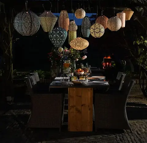 Lumiz Lumiz - solar lantaarn - lampshade 20 mosaic - future dusk Lumiz Lumiz - solar lantaarn - lampshade 20 mosaic - future dusk