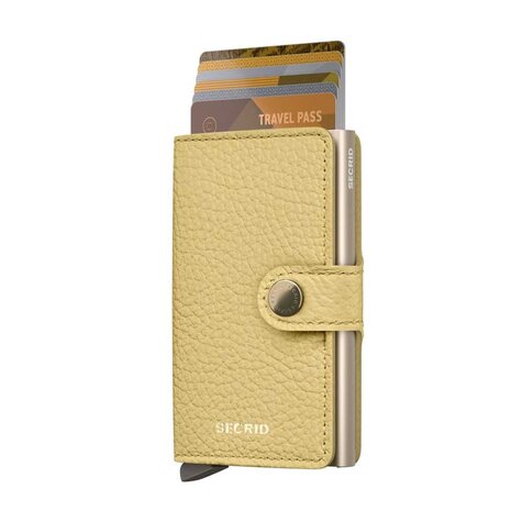 Secrid Secrid - miniwallet pebble - butter yellow Secrid Secrid - miniwallet pebble - butter yellow