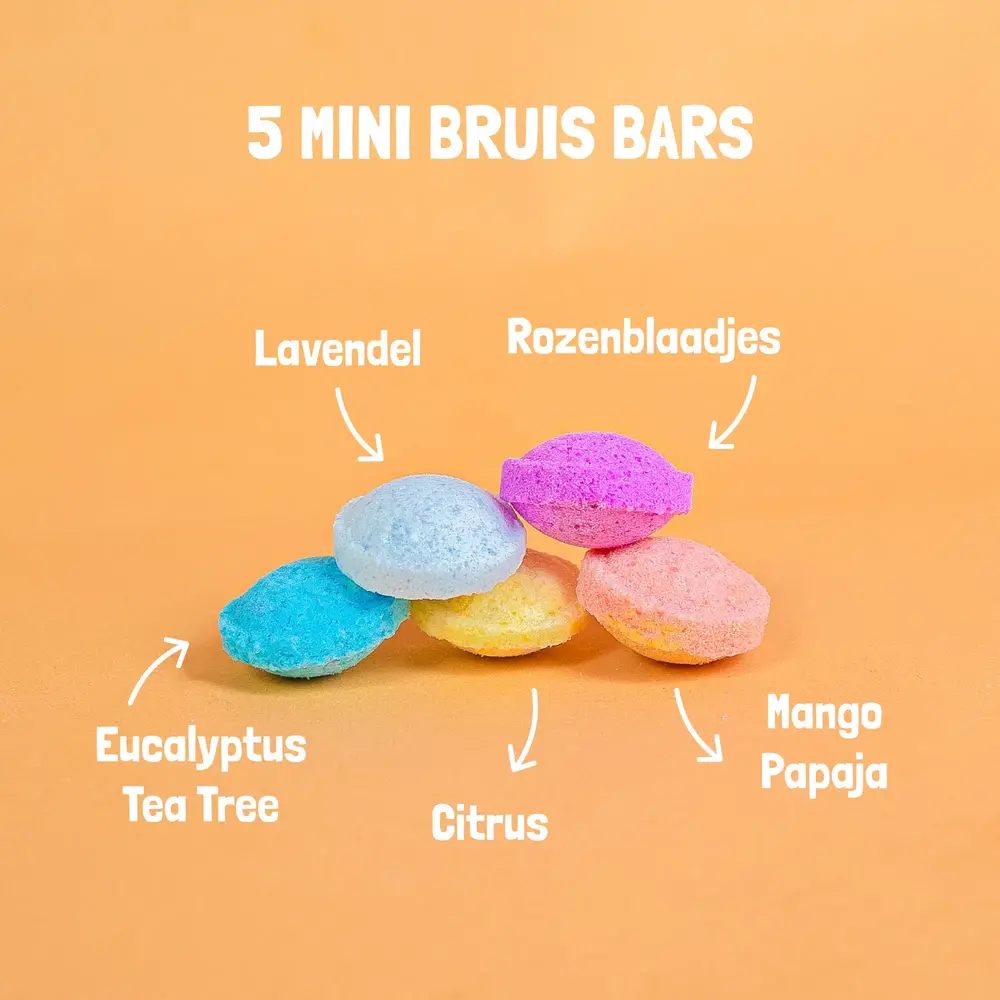 Shampoo bars SB - proefpakket - bruis bars (5 mini bars) Shampoo bars SB - proefpakket - bruis bars (5 mini bars)
