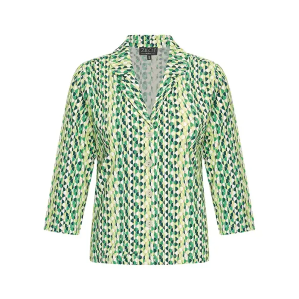 Zilch Zilch - blouse 3/4 sleeve - moon bright green