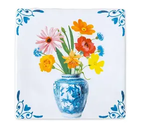 Storytiles Storytiles - tegel medium - a vase with love & bliss (13x13 cm) Storytiles Storytiles - tegel medium - a vase with love & bliss (13x13 cm)