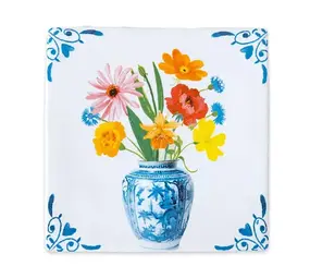 Storytiles Storytiles - tegel small - a vase with love & bliss (10x10 cm)