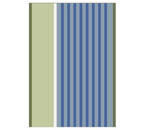 Sander Sander - theedoek stretta (50 x 70 cm) - blauw/groen