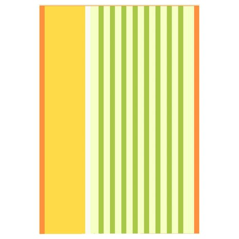 Sander Sander - theedoek stretta (50 x 70 cm) - geel/groen Sander Sander - theedoek stretta (50 x 70 cm) - geel/groen