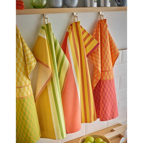 Sander Sander - theedoek corda (50 x 70 cm) - blauw/groen Sander Sander - theedoek corda (50 x 70 cm) - blauw/groen