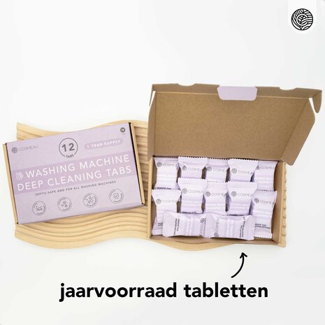 Cosmeau Cosmeau - wasmachinereiniger (12 tabletten) Cosmeau Cosmeau - wasmachinereiniger (12 tabletten)