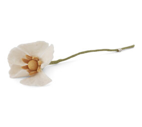 Gry & Sif Gry & sif - bloem poppy - white