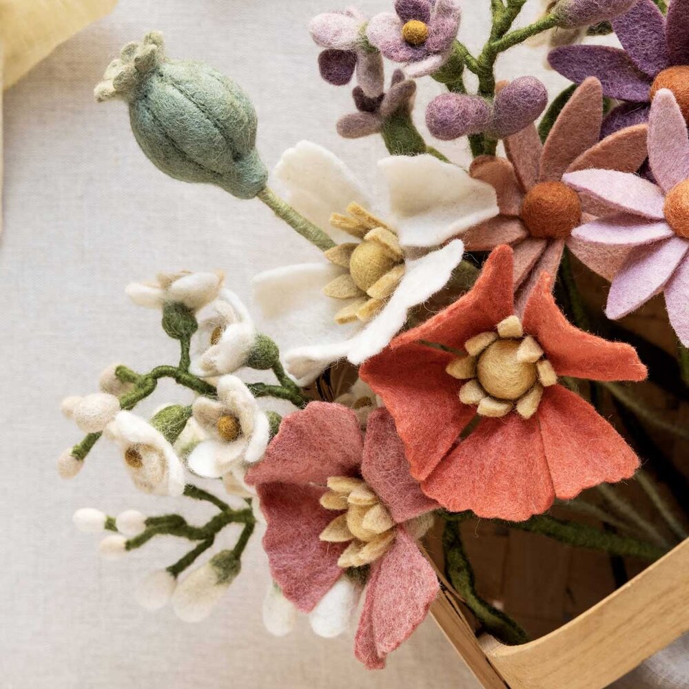 Gry & Sif Gry & sif - bloem poppy - raspberry Gry & Sif Gry & sif - bloem poppy - raspberry