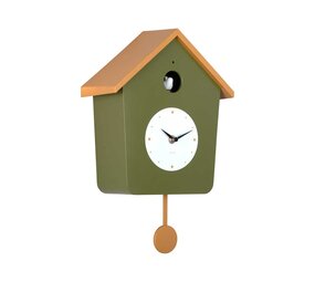 Karlsson Karlsson - wandklok cuckoo light - army green/ochre Karlsson Karlsson - wandklok cuckoo light - army green/ochre