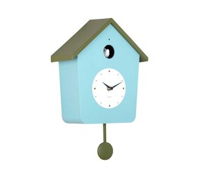 Karlsson Karlsson - wandklok cuckoo light - misty blue/army green Karlsson Karlsson - wandklok cuckoo light - misty blue/army green