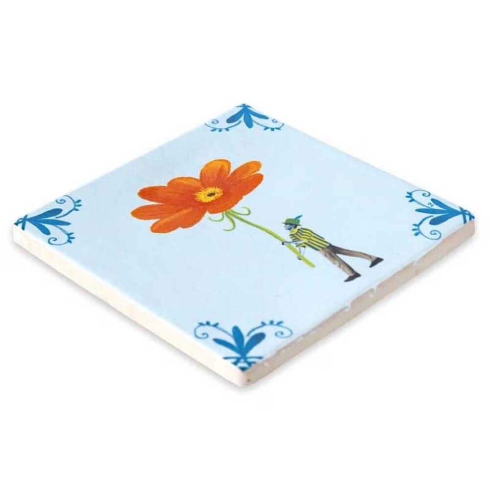 Storytiles Storytiles - tegel small - bringing you a bloom (10x10 cm) Storytiles Storytiles - tegel small - bringing you a bloom (10x10 cm)