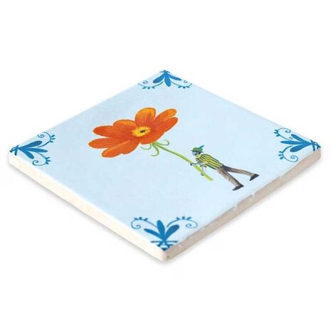 Storytiles Storytiles - tegel small - bringing you a bloom (10x10 cm) Storytiles Storytiles - tegel small - bringing you a bloom (10x10 cm)