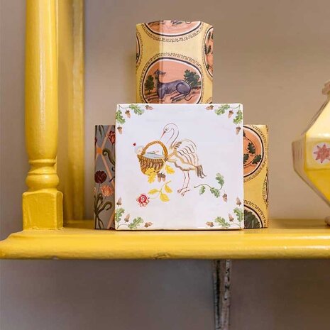 Storytiles Storytiles - tegel small - welcome lovely baby (10x10 cm) Storytiles Storytiles - tegel small - welcome lovely baby (10x10 cm)