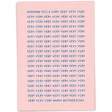 Kaart Blanche Kaart blanche - wenskaart - very very very mother's day