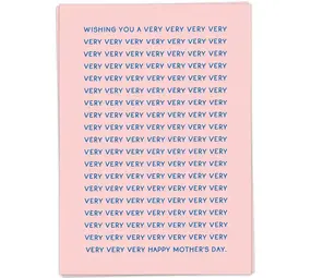 Kaart Blanche Kaart blanche - wenskaart - very very very mother's day Kaart Blanche Kaart blanche - wenskaart - very very very mother's day