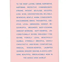 Kaart Blanche Kaart blanche - wenskaart - mom words