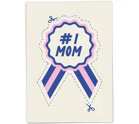 Kaart Blanche Kaart blanche - wenskaart - number one mom Kaart Blanche Kaart blanche - wenskaart - number one mom