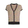 King Louie King Louie - v-button top rocca - black King Louie King Louie - v-button top rocca - black