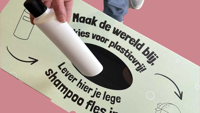 Mei PlasticVrij - gratis proefpakket voor een lege shampoofles