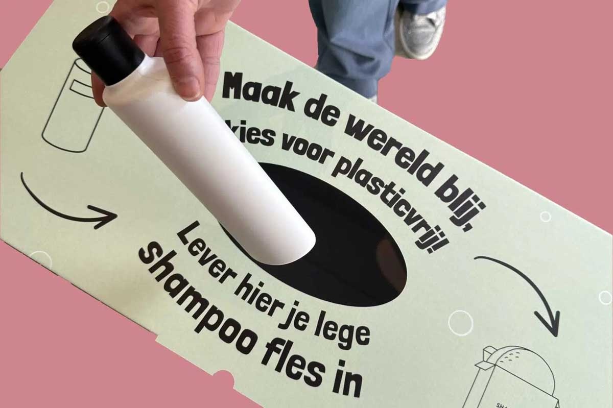 Mei PlasticVrij - gratis proefpakket voor een lege shampoofles Mei PlasticVrij - gratis proefpakket voor een lege shampoofles