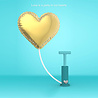 Metalmorphose Metalmorphose - sleutelhanger - balloon heart Metalmorphose Metalmorphose - sleutelhanger - balloon heart