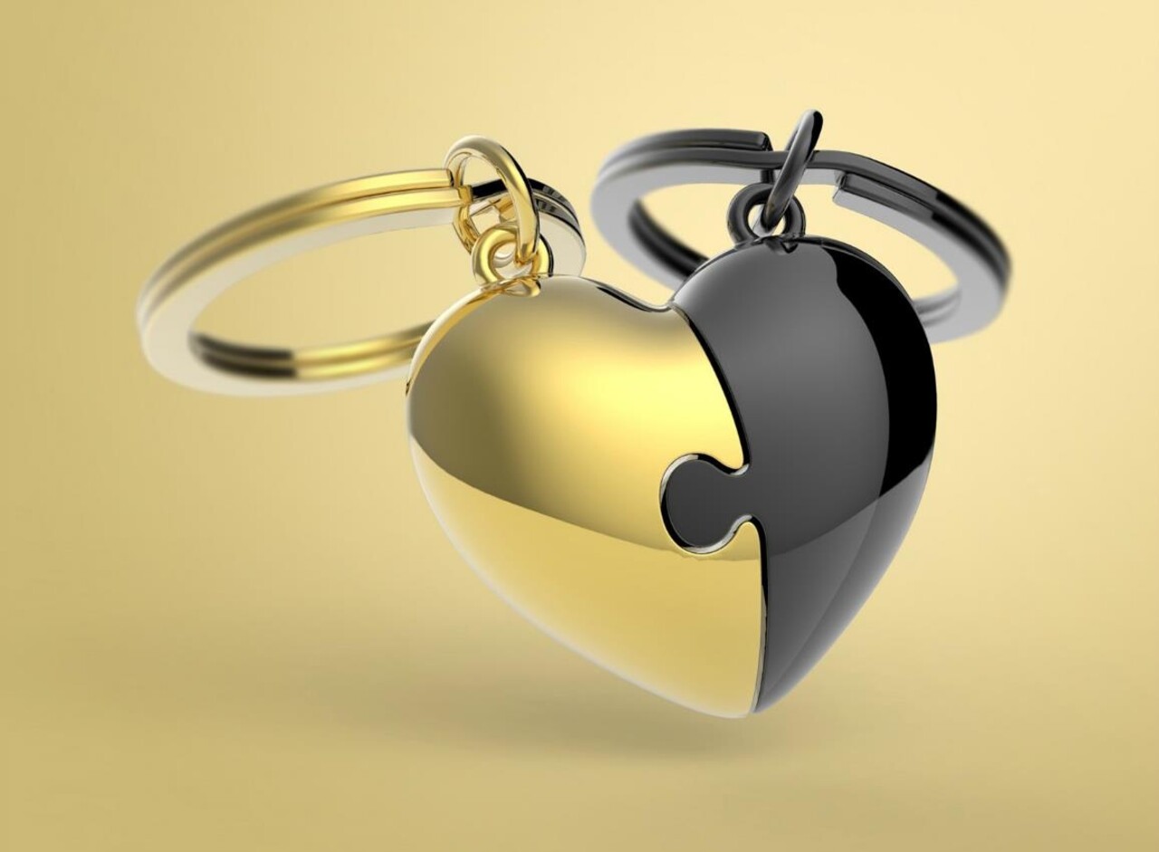 Metalmorphose Metalmorphose - sleutelhanger - love puzzle Metalmorphose Metalmorphose - sleutelhanger - love puzzle