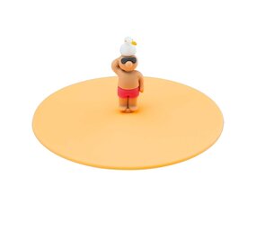 Lurch Lurch - siliconen deksel - beach friends steven seagull