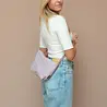 Tinne+Mia Tinne+Mia - cross body feel good baggy - violet ice Tinne+Mia Tinne+Mia - cross body feel good baggy - violet ice