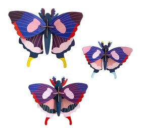 Studio Roof Studio Roof - muurdecoratie - swallowtail butterflies (set van 3)