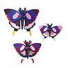 Studio Roof Studio Roof - muurdecoratie - swallowtail butterflies (set van 3) Studio Roof Studio Roof - muurdecoratie - swallowtail butterflies (set van 3)