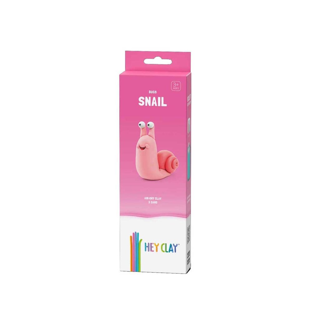 Hey Clay Hey Clay - boetseerklei - snail (3 potjes)