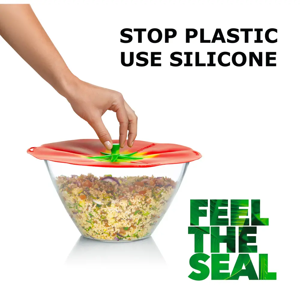 Charles Viancin Charles Viancin - siliconen deksel - tomato (28 cm)