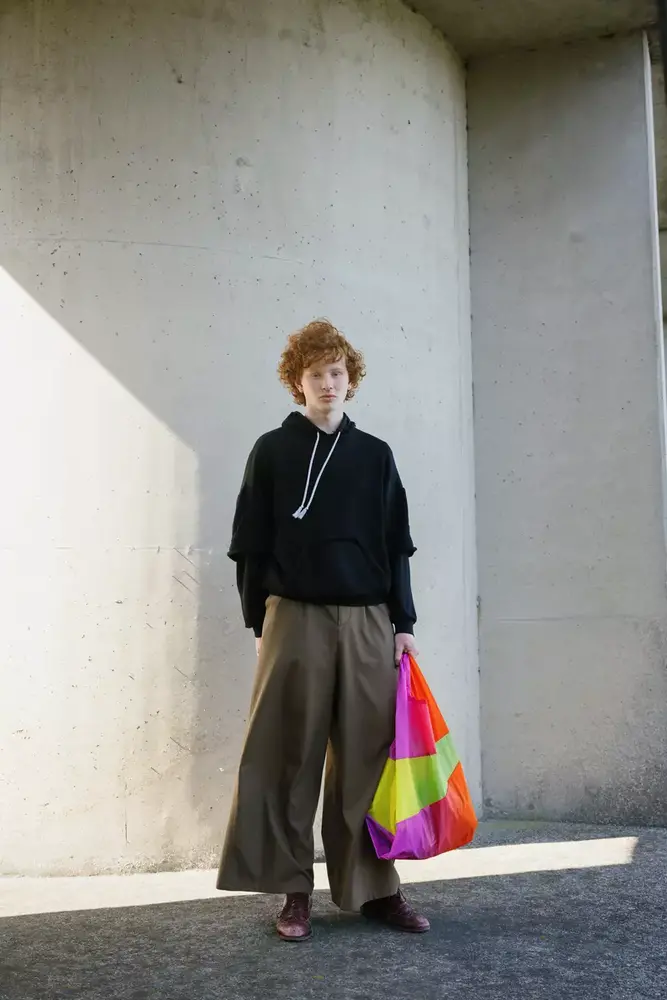 Susan Bijl Susan Bijl - the new shopping bag large - hummingbird limes