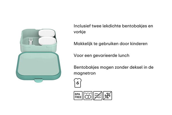 Mepal Mepal - lunchbox campus bento groot - cool pink