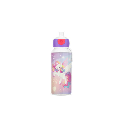 Mepal Mepal - drinkfles pop-up campus 400 ml - unicorn glow Mepal Mepal - drinkfles pop-up campus 400 ml - unicorn glow