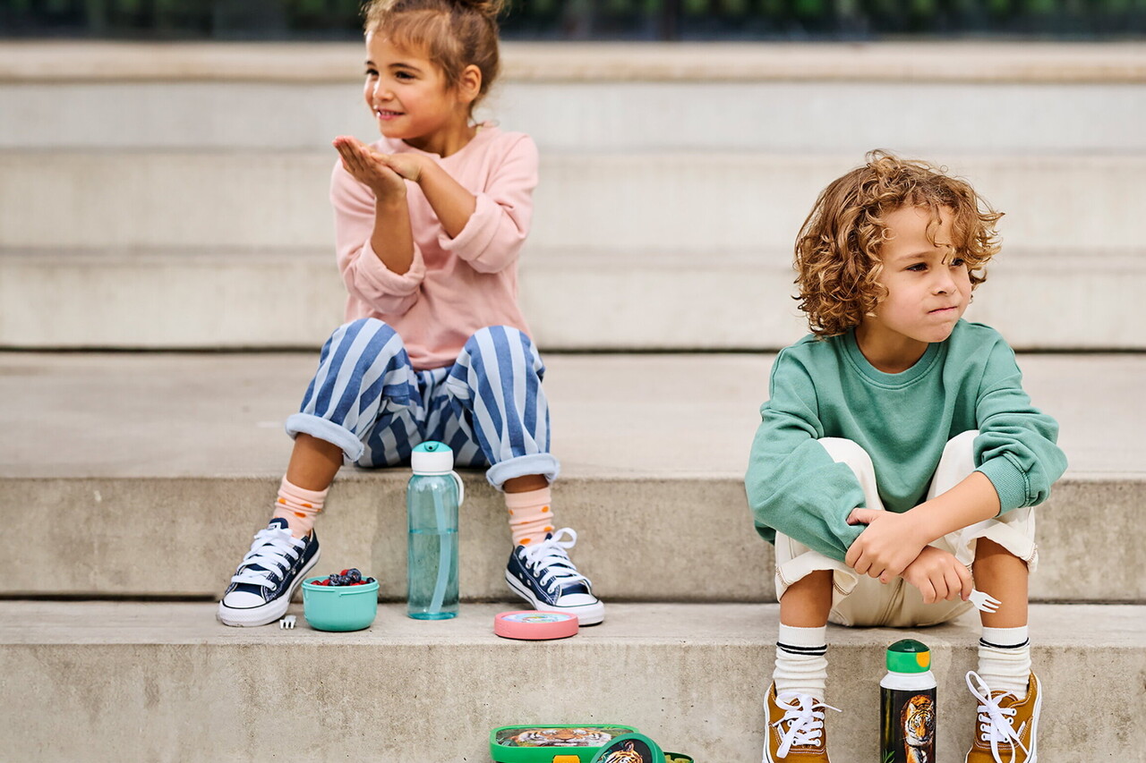 Mepal Mepal - waterfles pop-up campus 500 ml - cool blue Mepal Mepal - waterfles pop-up campus 500 ml - cool blue