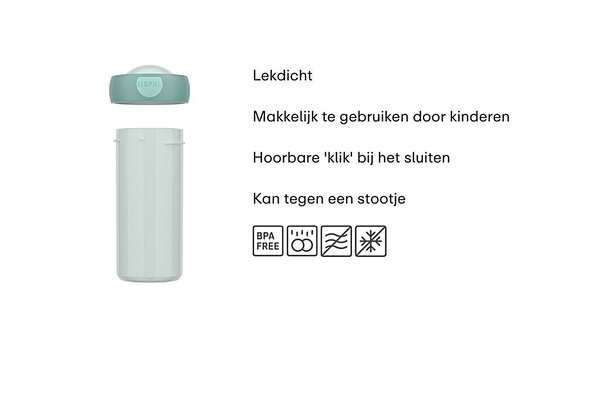 Mepal Mepal - schoolbeker campus 300 ml - cool pink