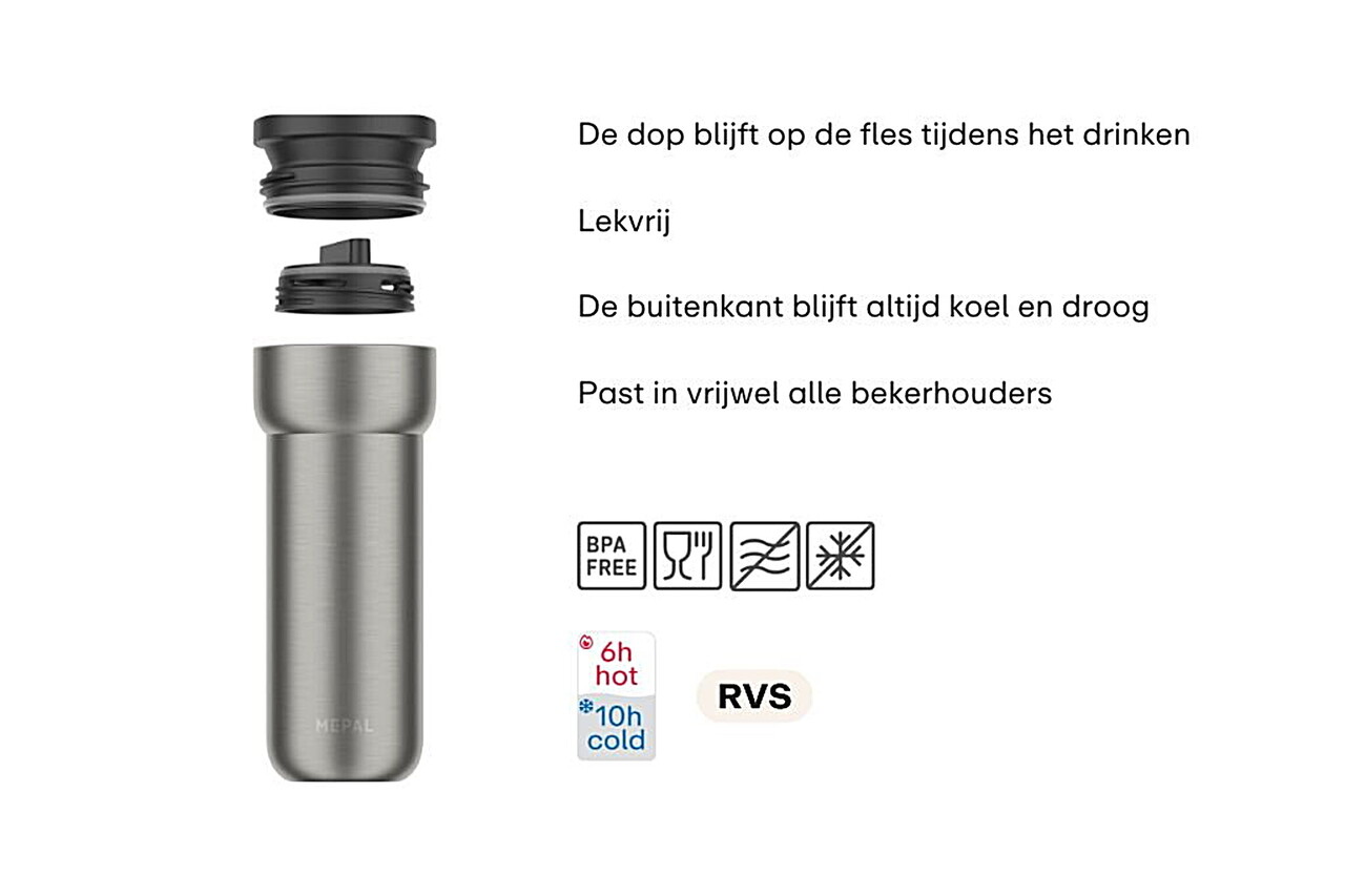 Mepal Mepal - isoleerbeker ellipse (475 ml) - nordic black Mepal Mepal - isoleerbeker ellipse (475 ml) - nordic black