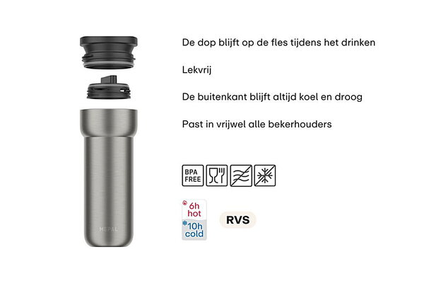 Mepal Mepal - isoleerbeker ellipse (475 ml) - nordic black Mepal Mepal - isoleerbeker ellipse (475 ml) - nordic black