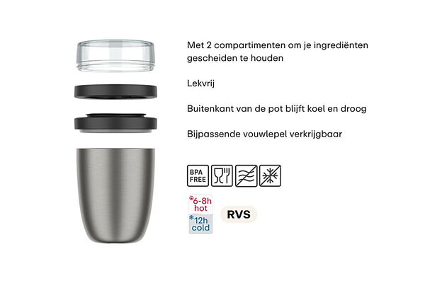 Mepal Mepal - isoleer lunchpot ellipse - vivid mauve