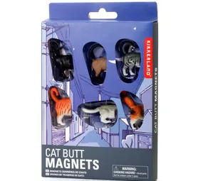 Kikkerland Kikkerland - magneten - cat butts (set van 6)