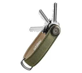 Orbitkey Orbitkey - key organizer 2.0 - waxed canvas - khaki green