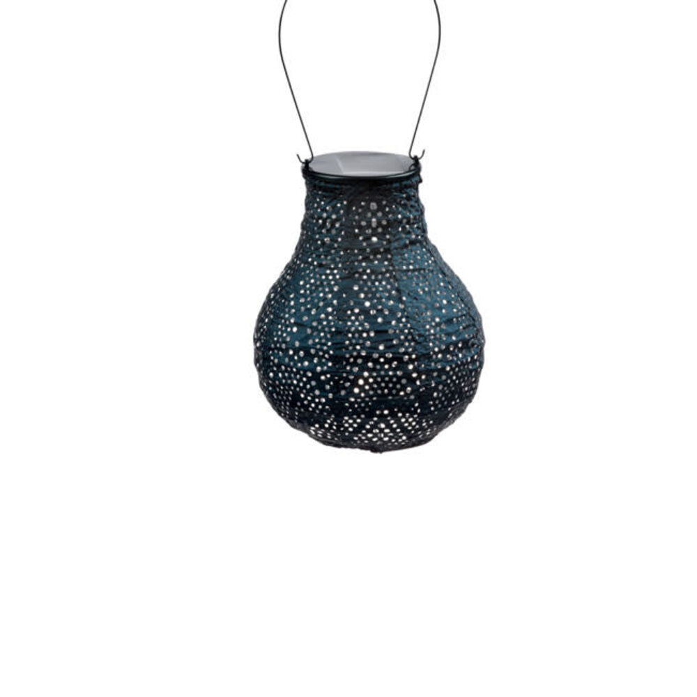 Lumiz Lumiz - solar lantaarn - bulb 16 - ikat - petrol Lumiz Lumiz - solar lantaarn - bulb 16 - ikat - petrol
