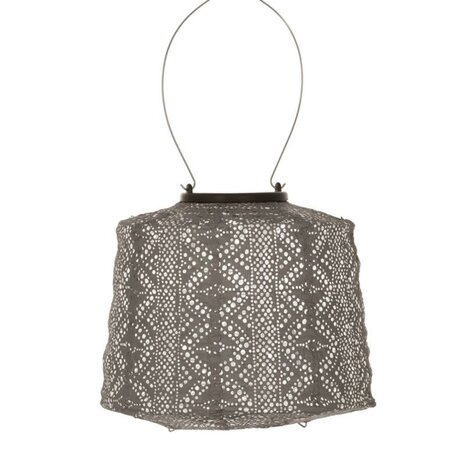 Lumiz Lumiz - solar lantaarn - lampshade 20 lace - taupe Lumiz Lumiz - solar lantaarn - lampshade 20 lace - taupe