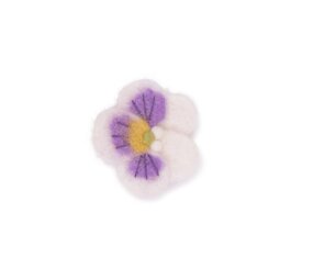 Sjaal met verhaal Sjaal met verhaal - broche - viooltje wit-lila