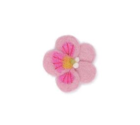 Sjaal met verhaal Sjaal met verhaal - broche - viooltje roze