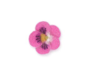 Sjaal met verhaal Sjaal met verhaal - broche - viooltje fuchsia