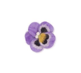 Sjaal met verhaal Sjaal met verhaal - broche - viooltje lila