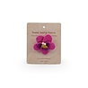 Sjaal met verhaal Sjaal met verhaal - broche - viooltje fuchsia Sjaal met verhaal Sjaal met verhaal - broche - viooltje fuchsia